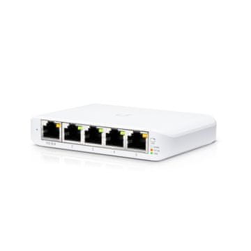 Ubiquiti Ubiquiti UniFi USW Flex Mini 5P - PoE upravljani preklopnik 5x Gigabit Ethernet, kompaktna zasnova, močan in zanesljiv