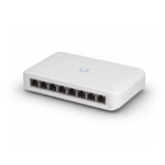 Ubiquiti Ubiquiti UniFi Switch Lite 8 PoE, L2 Upravljan, Gigabit Ethernet, 4 PoE+ porti, bele barve, stenska montaža