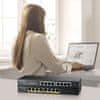 Zyxel GS1915-8 Upravljani L2 Gigabitni Ethernet preklopnik - 8 Gigabitnih RJ-45 vrat, črn, visoka zanesljivost in zmogljivost