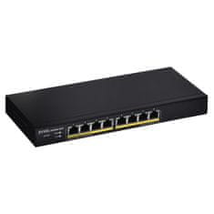 Zyxel Zyxel GS1900-8HP v3 PoE Upravljen L2 Gigabitni Ethernet Switch 8x PoE, 70W, CE, FCC, Črni