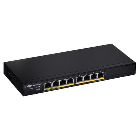 Zyxel Zyxel GS1900-8HP v3 PoE Upravljen L2 Gigabitni Ethernet Switch 8x PoE, 70W, CE, FCC, Črni