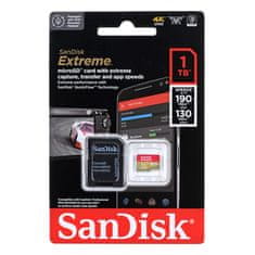 SanDisk SanDisk Extreme 1.02 TB MicroSDXC UHS-I Class 3 - hitro branje 190 MB/s, V30, zlata in rdeča barva, idealna za video posnetke.