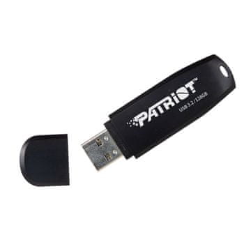 slomart Pendrive Patriot Xporter Core 128GB USB 3.2 Gen 1, črn, 80MB/s, kompaktna zasnova, plug and play, idealen za prenos podatkov