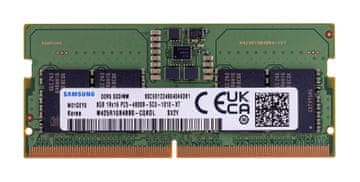 slomart Samsung SODIMM 8GB DDR5 4800MHz RAM za prenosne računalnike, OEM, 262-pin SO-DIMM, 1.1V, CAS 40