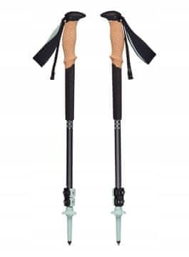 Black Diamond Zložljive pohodniške palice Black Diamond Trail Back v barvi ogljika in zelene, za unisex, dolžina do 125 cm
