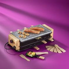 Kela Raclette/kamen Bedretto Granit črna 8 oseb 49,0x20,5x12,5cm KL-16626