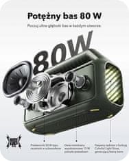 slomart SOUNDCORE BOOM 2 prenosni zvočnik z Bluetooth 5.3, IPX7, dolga baterija do 24h, modra barva, 80W RMS zvoka
