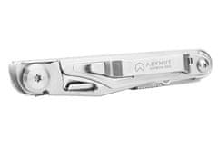 slomart AZIMUTH GIEWON EDC večfunkcijsko orodje - 8 orodij + usnjeni etui, nerjaveče jeklo, zložljiva zasnova