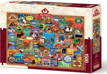 Art puzzle Sestavljanka Svetovni popotnik 1500 kosov