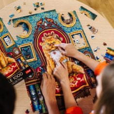 Trefl Zbirka Puzzle Magic: nore mačke 1000 kosov 48x68,3cm