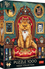Trefl Zbirka Puzzle Magic: nore mačke 1000 kosov 48x68,3cm