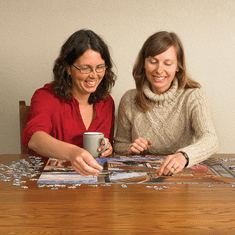 Cobble Hill Puzzle Dobrodošli v hiši ob jezeru 1000 kosov