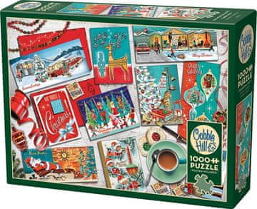 Cobble Hill Puzzle Božični pozdrav 1000 kosov