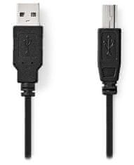 Kabel USB 2.0/ vtič USB-A - vtič USB-B/ za tiskalnik itd./ črn/ v razsutem stanju/ 1 m