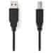 Kabel USB 2.0/ vtič USB-A - vtič USB-B/ za tiskalnik itd./ črn/ v razsutem stanju/ 2 m