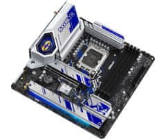 ASRock Asrock B760M PG SONIC WIFI, Intel B760 LGA 1700, Mikro ATX, 128 GB, DDR5, Wi-Fi 6E, 2.5Gb LAN, RGB LED, RAID podpora