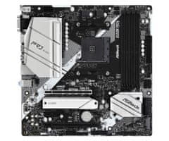 ASRock Asrock B550M Pro4 matična plošča AM4 micro ATX za AMD Ryzen procesorje z napredno zvočno podporo in DDR4 pomnilnikom