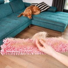 Vileda Vileda Pet Pro mop za dlako in kožuh - nadomestni del, mikrovlaken, rdeč, primeren za mačke, strojno pralen, 60 °C