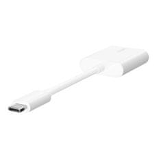 Belkin Belkin F7U081BTWH USB Type-C vmesni hub, bel, 2 vrata, hitra polnitev do 60 W, združljiv z iPadom in Galaxy serijo