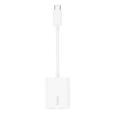 Belkin Belkin F7U081BTWH USB Type-C vmesni hub, bel, 2 vrata, hitra polnitev do 60 W, združljiv z iPadom in Galaxy serijo