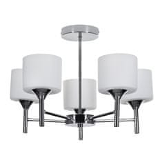 ActiveJet Klasična kristalna stropna svetilka Activejet MIRA Chrome, 5xE27, za dnevno sobo - elegantna osvetlitev prostora