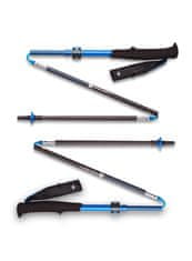 Black Diamond Trekking palice Black Diamond DISTANCE CARBON FLZ - Ultra modre, zložljive, 142 g, 3 segmenti, idealne za pohod.