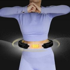 shumee HULA HOP SET MAGNETNI ČRNO/ZLAT HHM13 S ŠTEVCEM HMS + PAS BR163 ČRN VEČ VEL.
