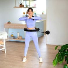 shumee HHM13 HULA HOP ČRNA/ZLATA Z MAGNETI IN TEŽO + ŠTEVEC HMS