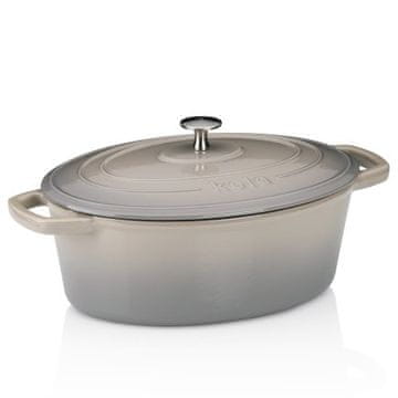 Kela Ponev KL-12859 litoželezna posodica s pokrovom CALIDO 29x23x11cm siva