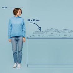 Kela Ponev KL-12859 litoželezna posodica s pokrovom CALIDO 29x23x11cm siva