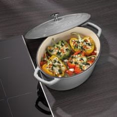 Kela Ponev KL-12859 litoželezna posodica s pokrovom CALIDO 29x23x11cm siva