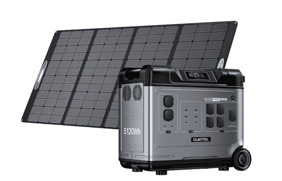 Oukitel SET P5000 PRO Prenosna polnilna postaja 4000W/5120Wh + 400W Prenosni solarni panel