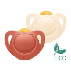 Nuk For Nature Lateksni dudelec 6-18 m 2 kosa škatla rdeča - 6-18 m