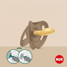 Nuk For Nature Latex dude 0-6m 2 kosa škatla zelena - 0-6m