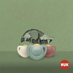 Nuk For Nature Lateksni dudelec 6-18 m 2 kosa škatla rdeča - 6-18 m