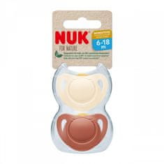 Nuk For Nature Lateksni dudelec 6-18 m 2 kosa škatla rdeča - 6-18 m
