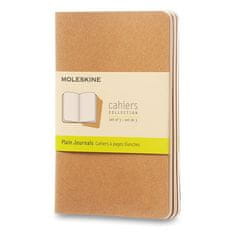 Moleskine Beležnice Cahier, S, čiste, 3 kosi - karton