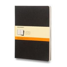 Moleskine Beležnice Cahier, XL, z vrsticami, 3 kosi - črne