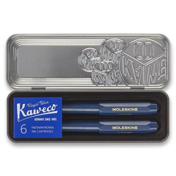 Moleskine Komplet nalivnega in krogličnega peresa Kaweco - modro