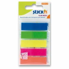 Lepilni trakovi Hopax Stick'n Clearnote - 45 × 12 mm, 5 × 25 listov