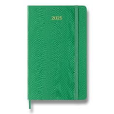 Moleskine Precious & Ethical 2025 L, tedenski, vegansko usnje, zelena