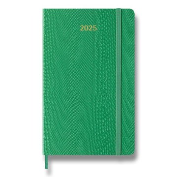 Moleskine Precious & Ethical 2025 L, tedenski, vegansko usnje, zelena
