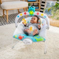 Baby Einstein Kick to It Neptun Glasbeni vibracijski ležalnik z lučkami do 9 kg