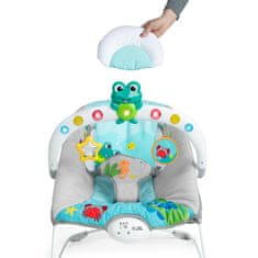 Baby Einstein Kick to It Neptun Glasbeni vibracijski ležalnik z lučkami do 9 kg