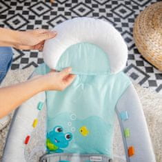 Baby Einstein Kick to It Neptun Glasbeni vibracijski ležalnik z lučkami do 9 kg