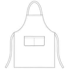 Egochef Kuhinjski predpasnik / 90x70cm / siv mix / 2kos