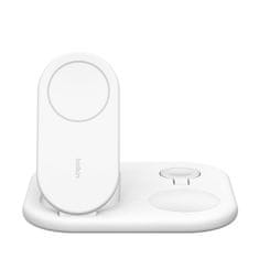 Belkin BOOST CHARGE Qi2 15w Magnetni 3v1, bela