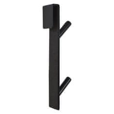 Sepio Vratni obešalnik 2 kavlja 17,6x5,5x3cm iz nerjavečega jekla BLACK