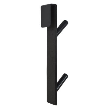 Sepio Vratni obešalnik 2 kavlja 17,6x5,5x3cm iz nerjavečega jekla BLACK