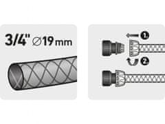 Extol Premium Hitra spojka na cevi, 3/4", STOP ventil, MEDENINA